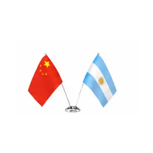 China and Argentina flags