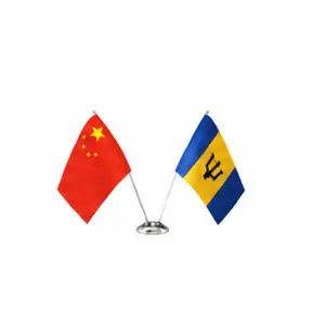 China and Barbados flags