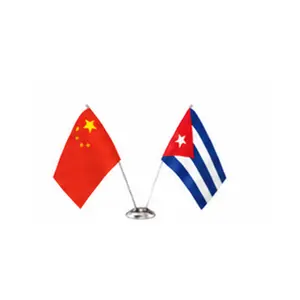 China and Cuba flags