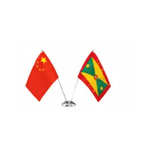 China and Grenada flags