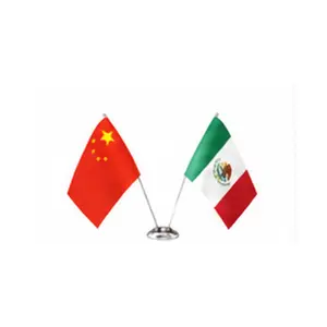 China and Mexico flags