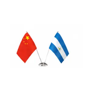 China and Nicaragua flags
