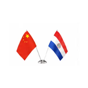 China and Paraguay flags