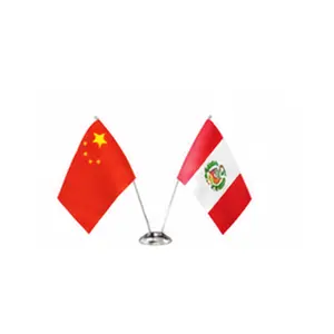 China and Peru flags