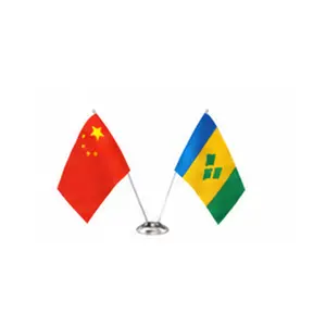 China and Saint Vincent flags